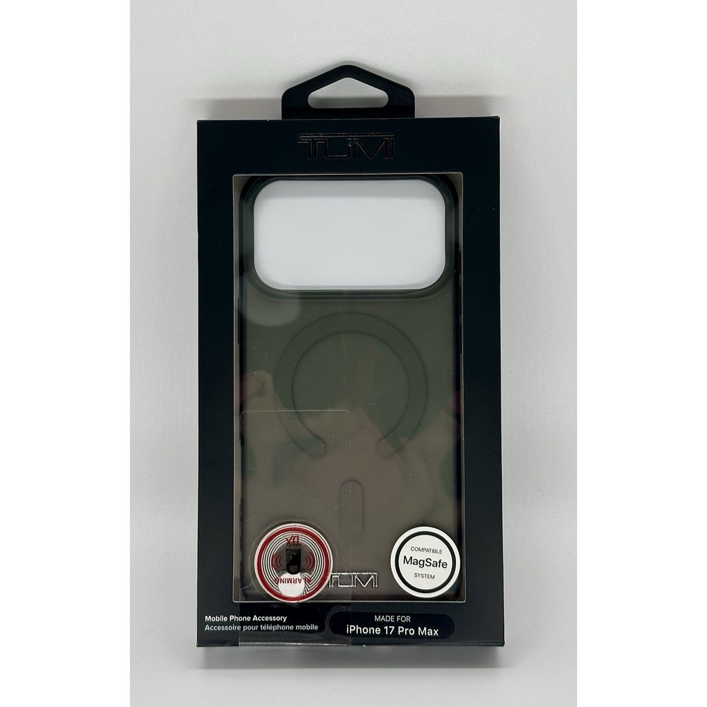 TUMI iPhone 17 Pro Max MagSafe Protective Case Green Clear Slim Cover New